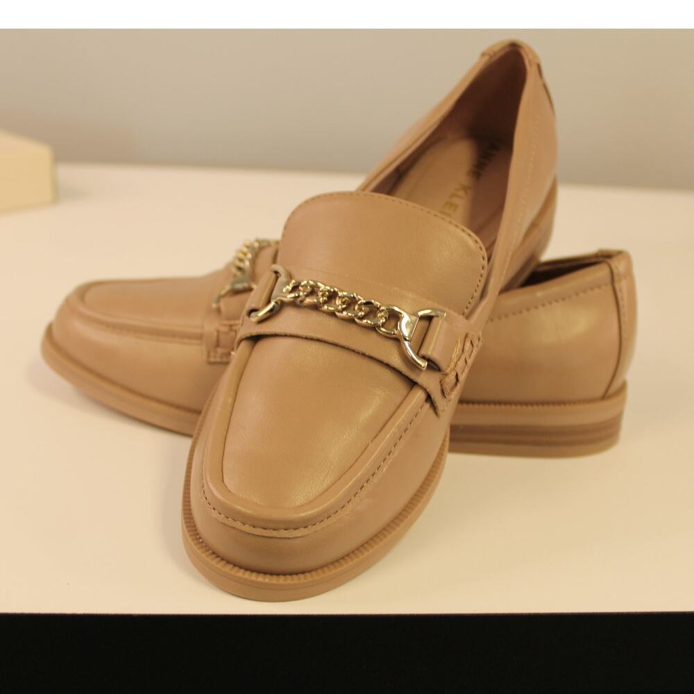 Anne Klein Women's Pastry Loafer Faux Leather Tan Women sz 5